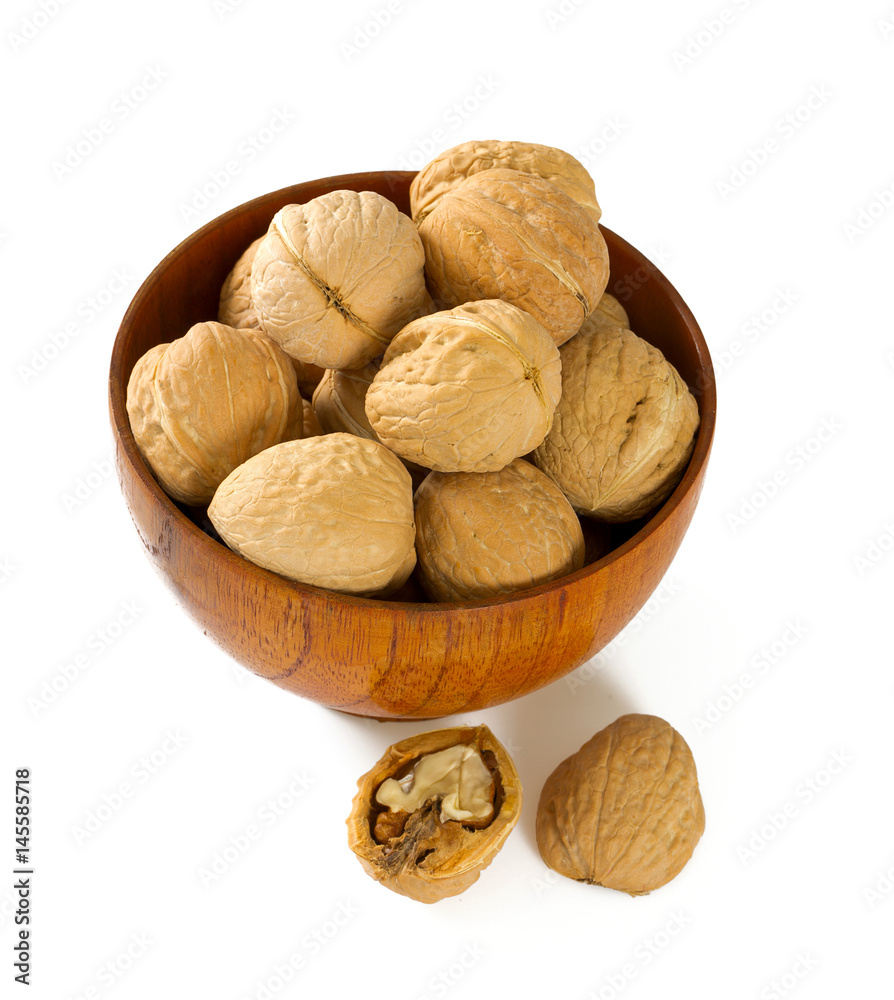 walnuts isolated on white background walnuts isolated on white background