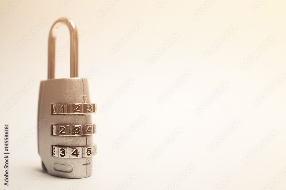 combination padlock in blur style for security concept background combination padlock in blur style for security concept background