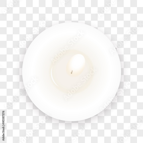 Pastel white relax background vector illustration with candle