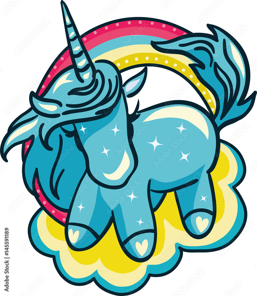 Obraz premium Unicorn Vector Illustration