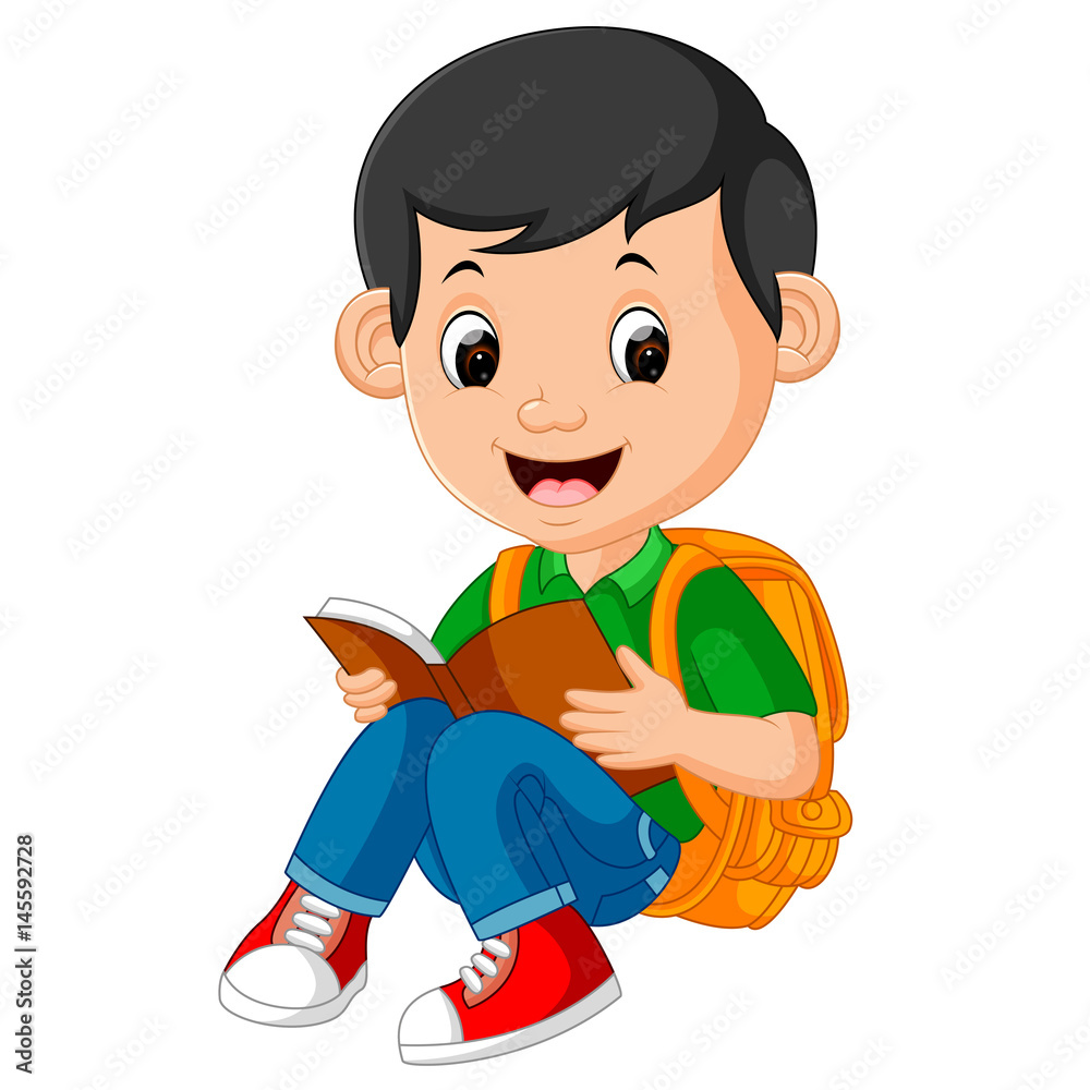 kids boy reading book kids boy reading book