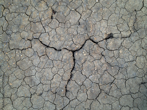 Crack soil on dry season