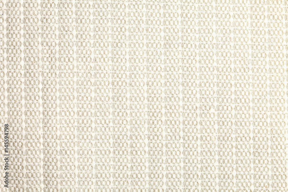 Backside of dirty cloth decoration carpet dark white color in the scene represent the roughly surface material texture. Backside of dirty cloth decoration carpet dark white color in the scene represent the roughly surface material texture.