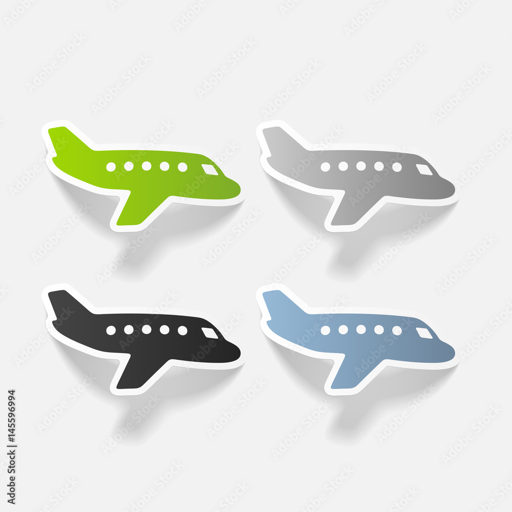 realistic design element: plane realistic design element: plane