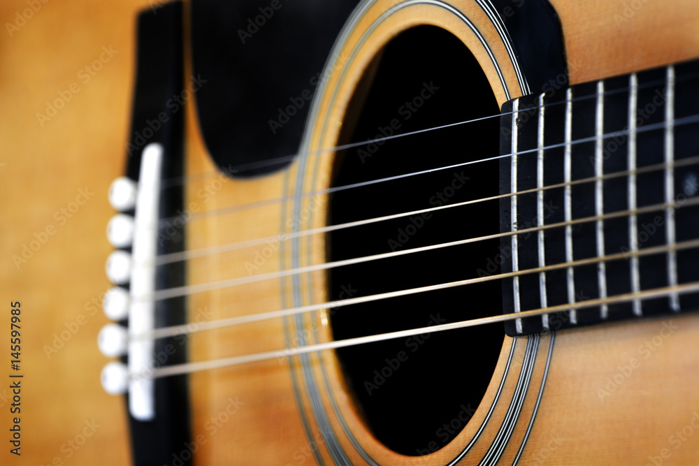 Fototapeta premium Guitar Strings for Music Playing Songs