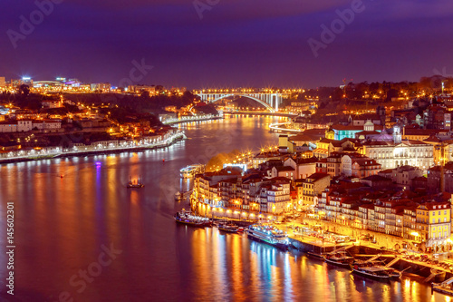 Porto. The car bridge over the Douro River.