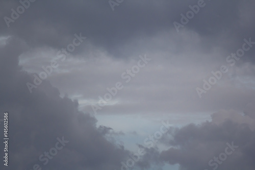 dark cloudy sky background in rainy season, weather forecast