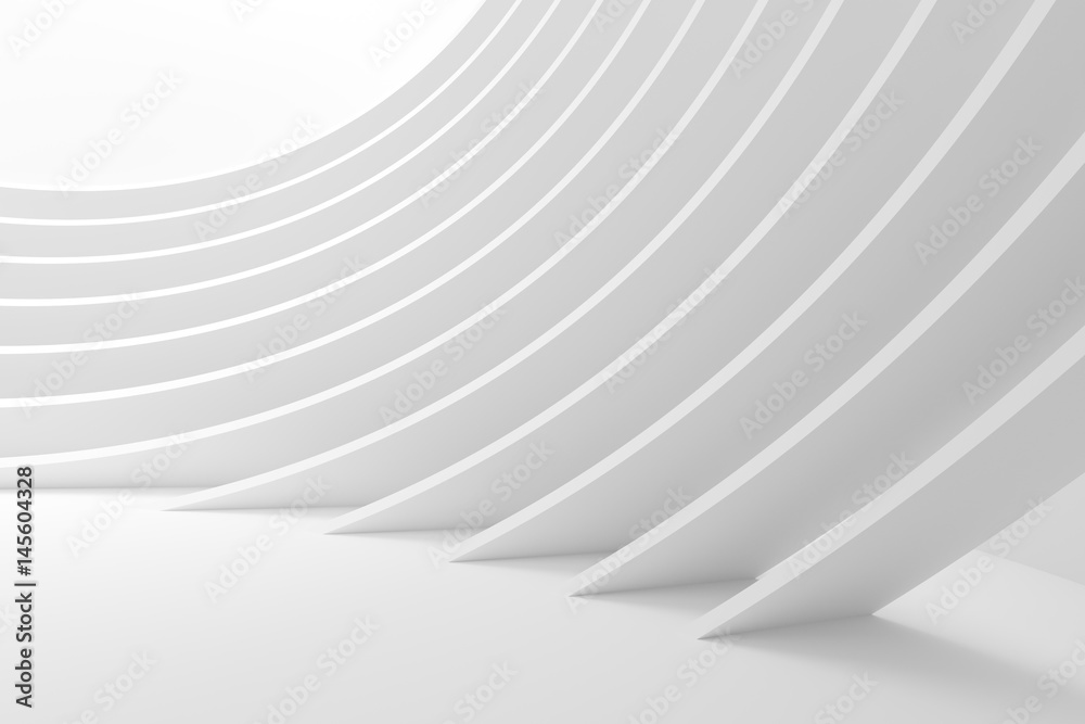 Abstract Curved Shapes. 3d Rendering of Minimalistic Wallpaper Abstract Curved Shapes. 3d Rendering of Minimalistic Wallpaper