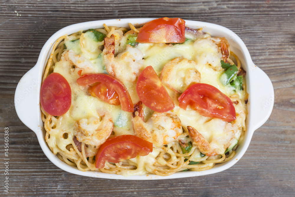 Seafood pasta, shrimp Seafood pasta, shrimp
