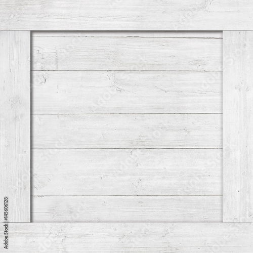Side of white wooden crate, box, wall or frame