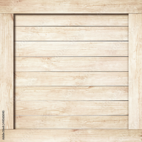 Side of brown wooden crate, box, wall or frame