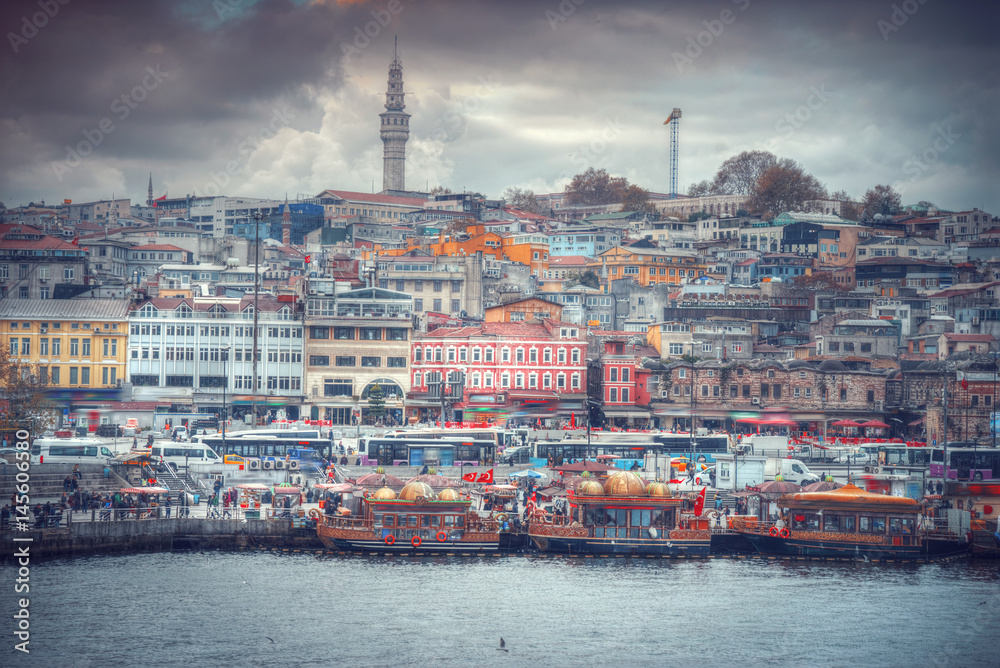 Naklejka premium Istanbul is Turkey's largest city