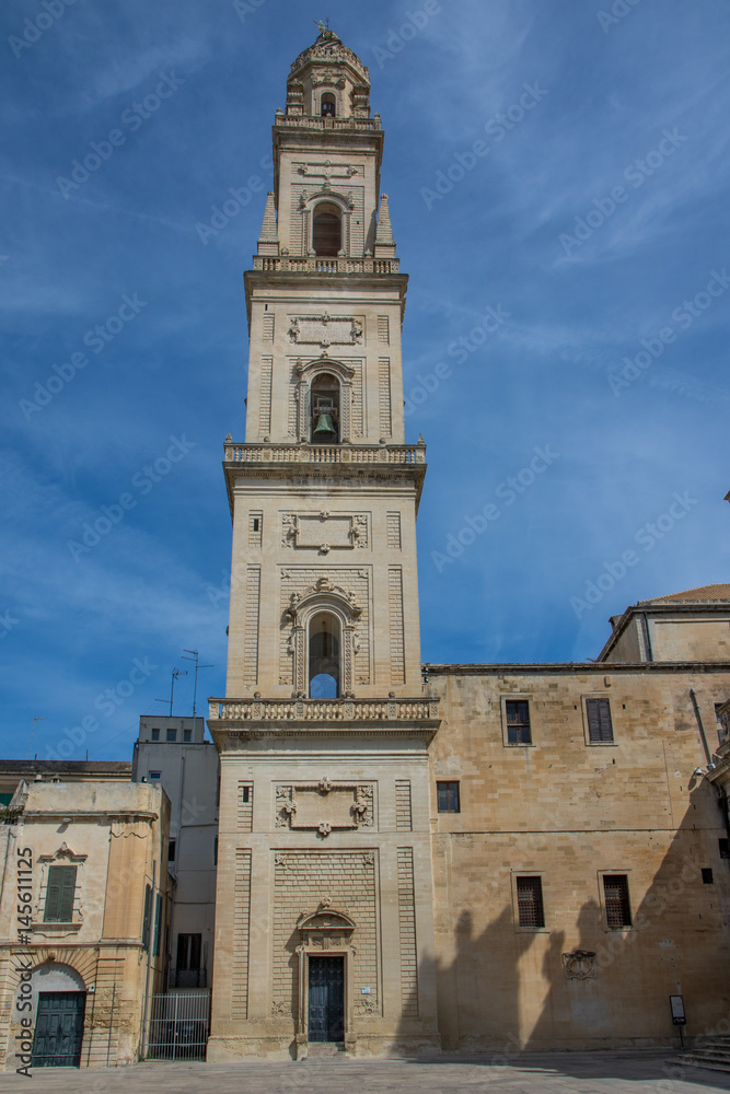 Kirchturm in Lecce, in Apulien, Italien