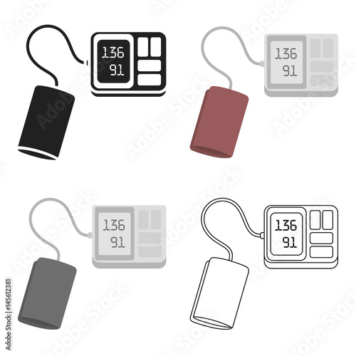 Tonometer icon cartoon. Single medicine icon from the big medical, healthcare cartoon.
