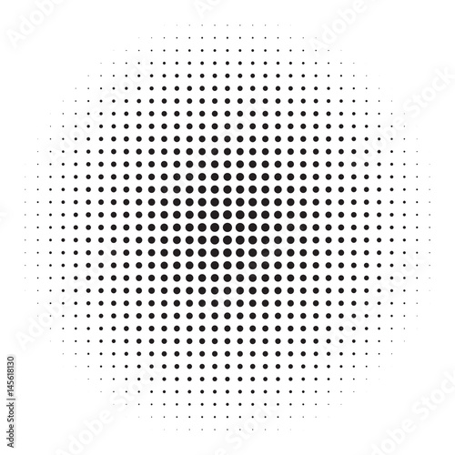 Halftone circles, halftone dot pattern