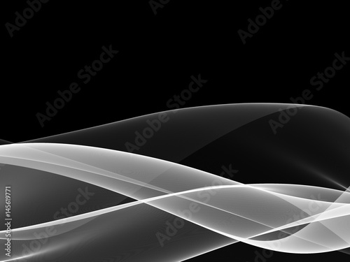 Abstract illustration of wavy flowing energy 