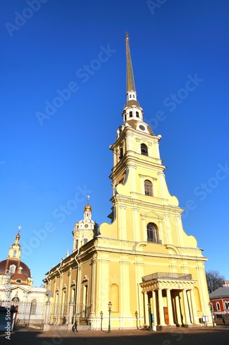 The church at Peter and Paul Fortress in saint petersburg ,Russia