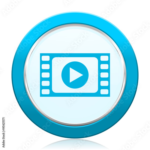 Play video vector icon.