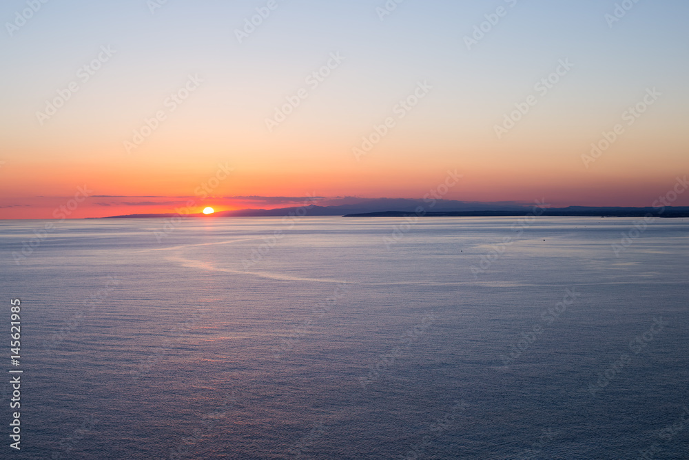 Obraz premium sunset in the sea