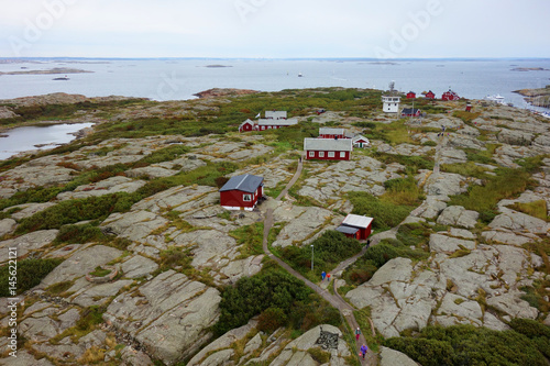 View of the island of Vinga. Vinga is one of the remotest islands in the Gothenburg archipelago