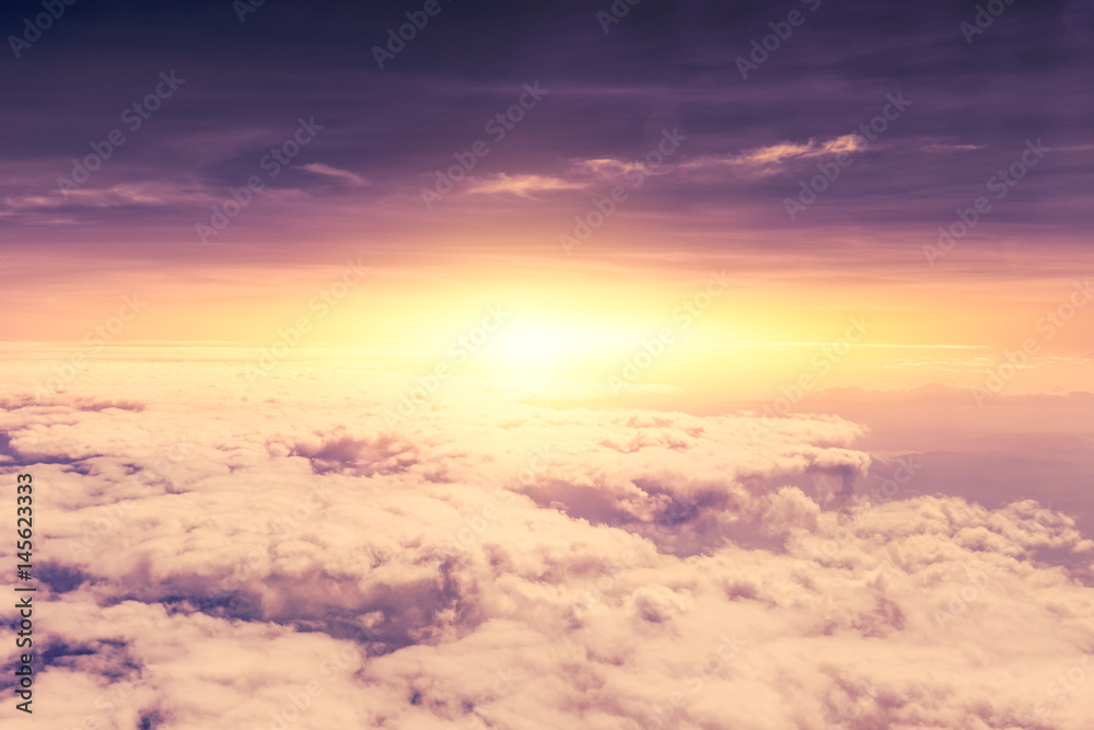 violet dusk sky with cloud violet dusk sky with cloud