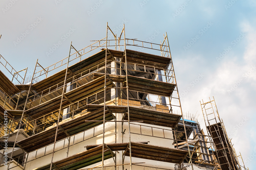 Fototapeta premium Building under construction