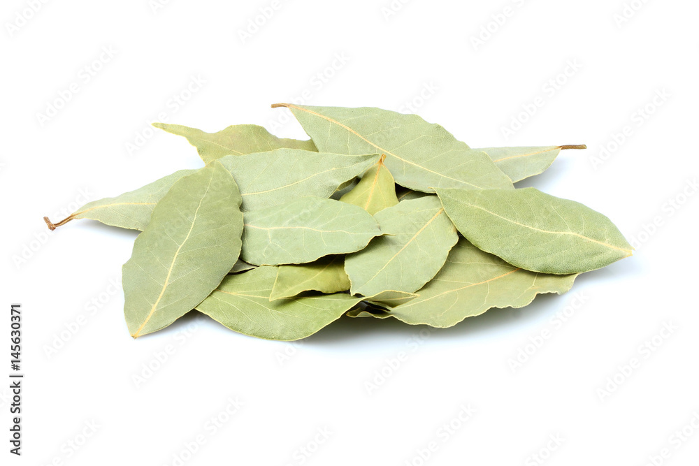 Spices bay leaves isolated on white background. Spices bay leaves isolated on white background.