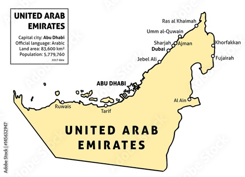 UAE map