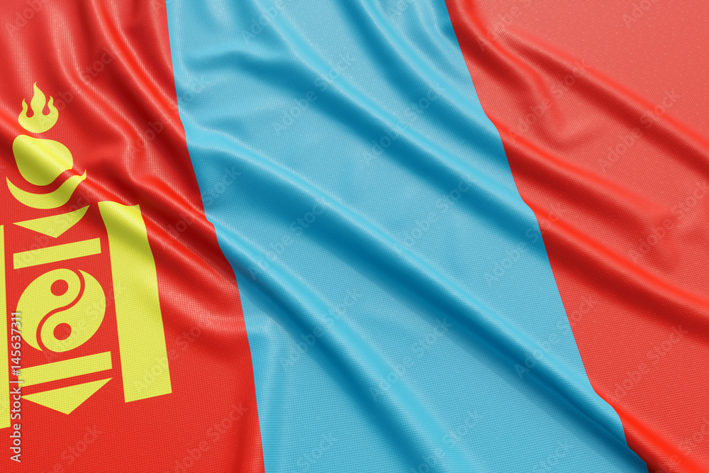 Fototapeta premium Mongolia flag
