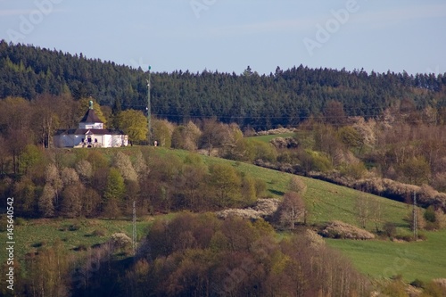 Landscape view on church