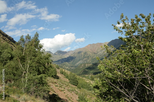 Vallée du Carol et massif du Carlit dans les Pyrénées Orientales, France 