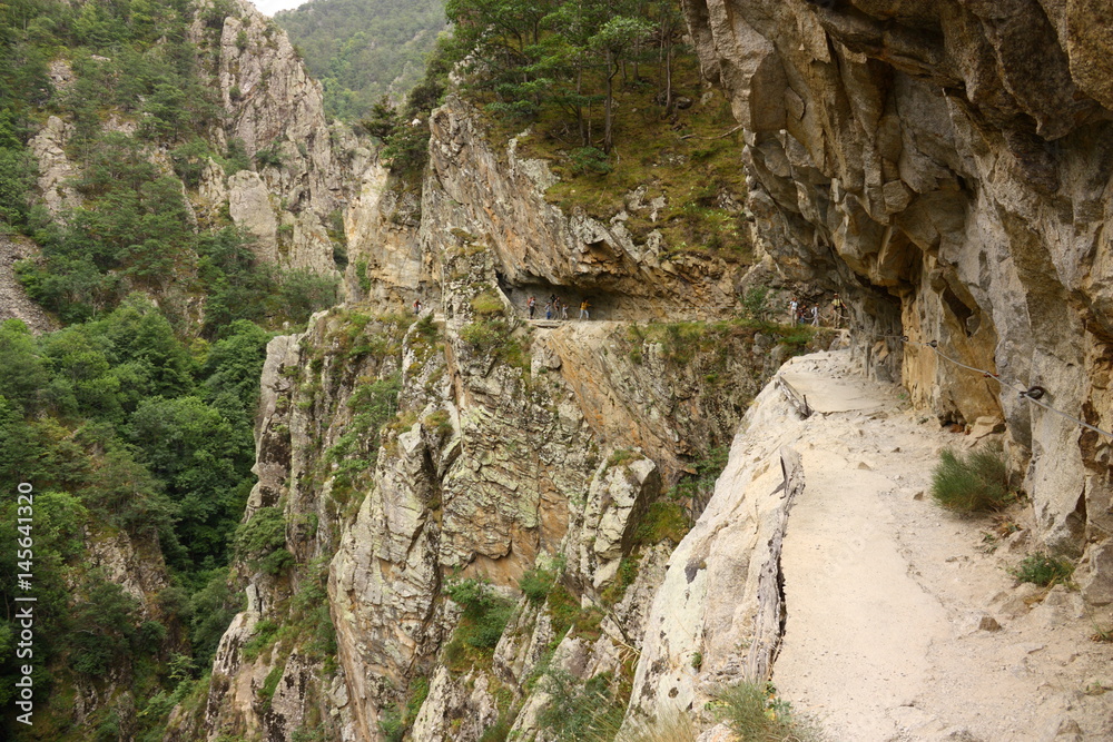 Gorges de la Carança dans le Conflent, Pyrénées orientales, France