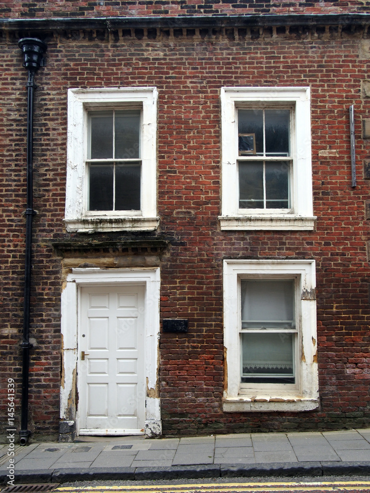 derelict empty terraced house north of england
