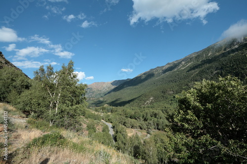 Vallée du Carol et massif du Carlit dans les Pyrénées Orientales, France 