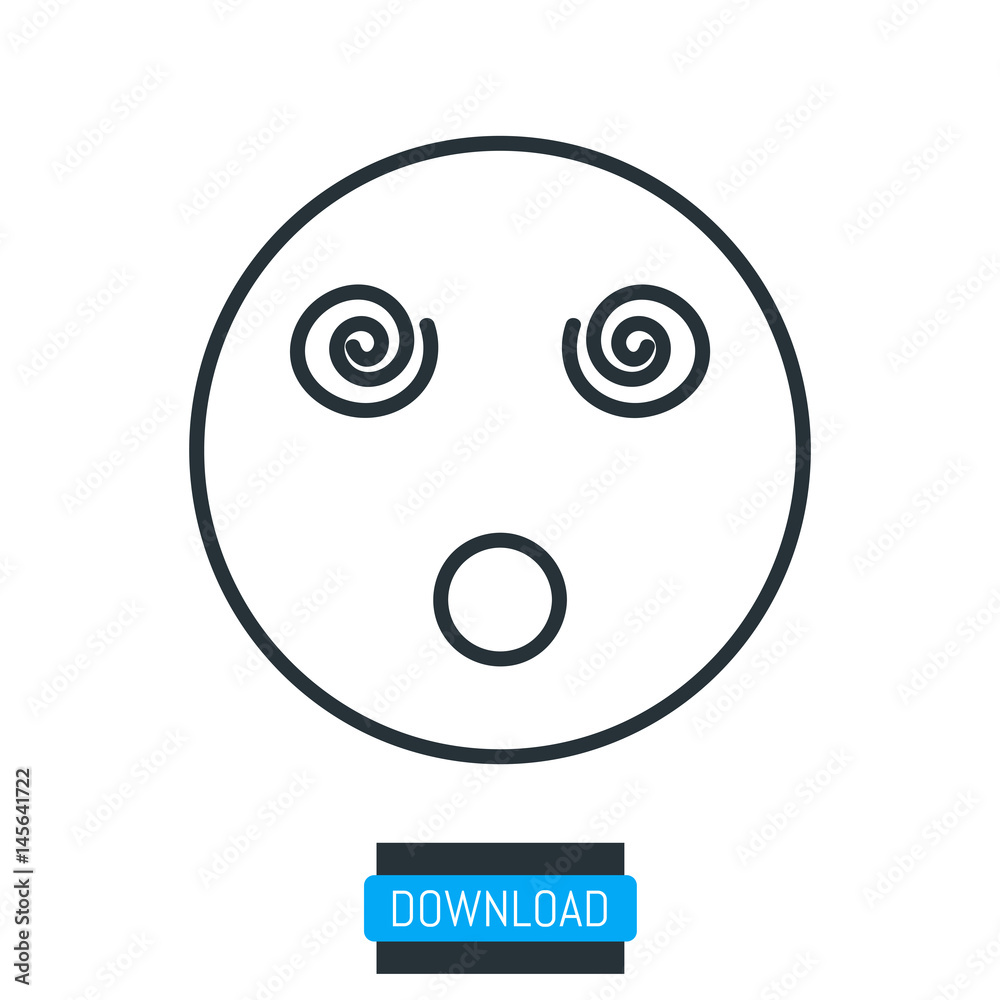 Surprized emoji icon, vector Surprized emoji icon, vector