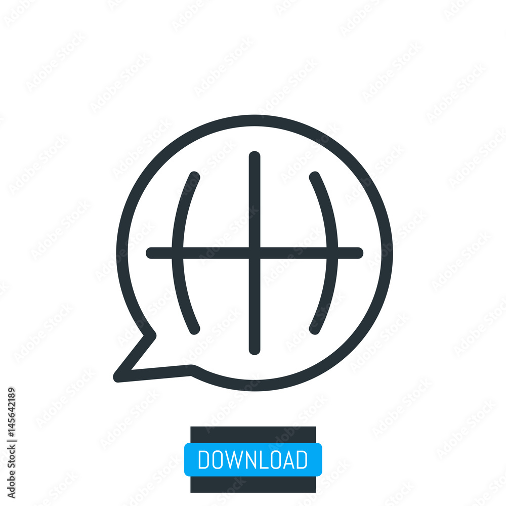 Chat bubble icon, vector Chat bubble icon, vector