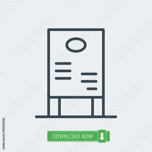 Daily specials board icon, vector