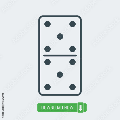 Domino icon, vector