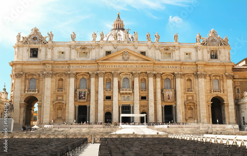 The view at St. Peter's Basilica in Rome.