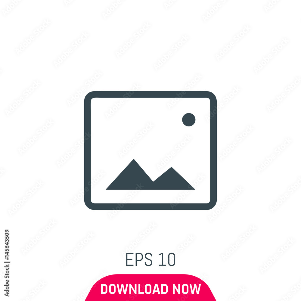 Landscape photo icon, vector Landscape photo icon, vector