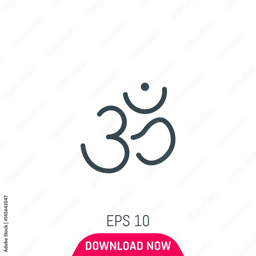 Om icon, vector Om icon, vector
