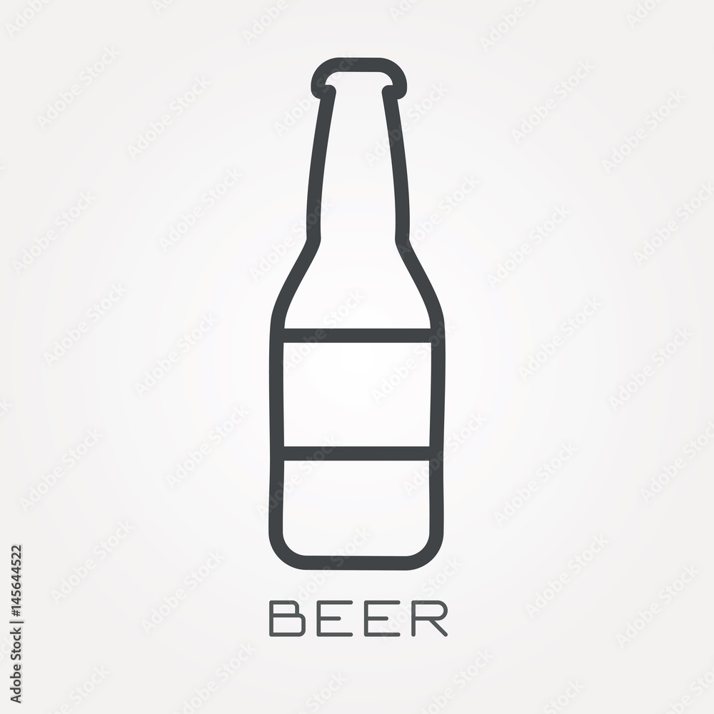 Line icon beer Line icon beer