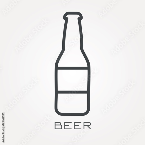 Line icon beer