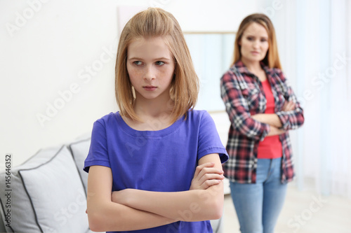 Quarrelled mother and daugh...