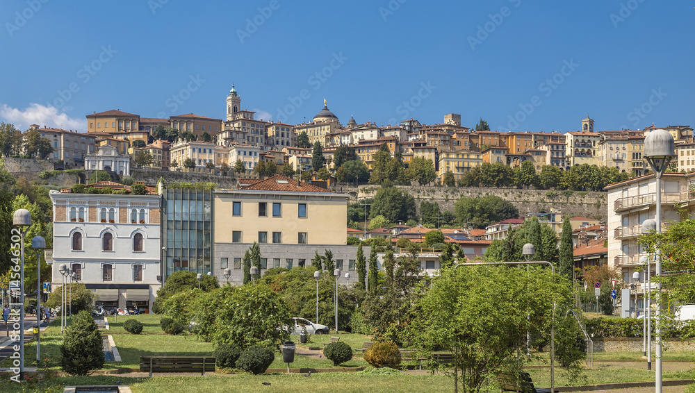 historical part of the city Bergamo
