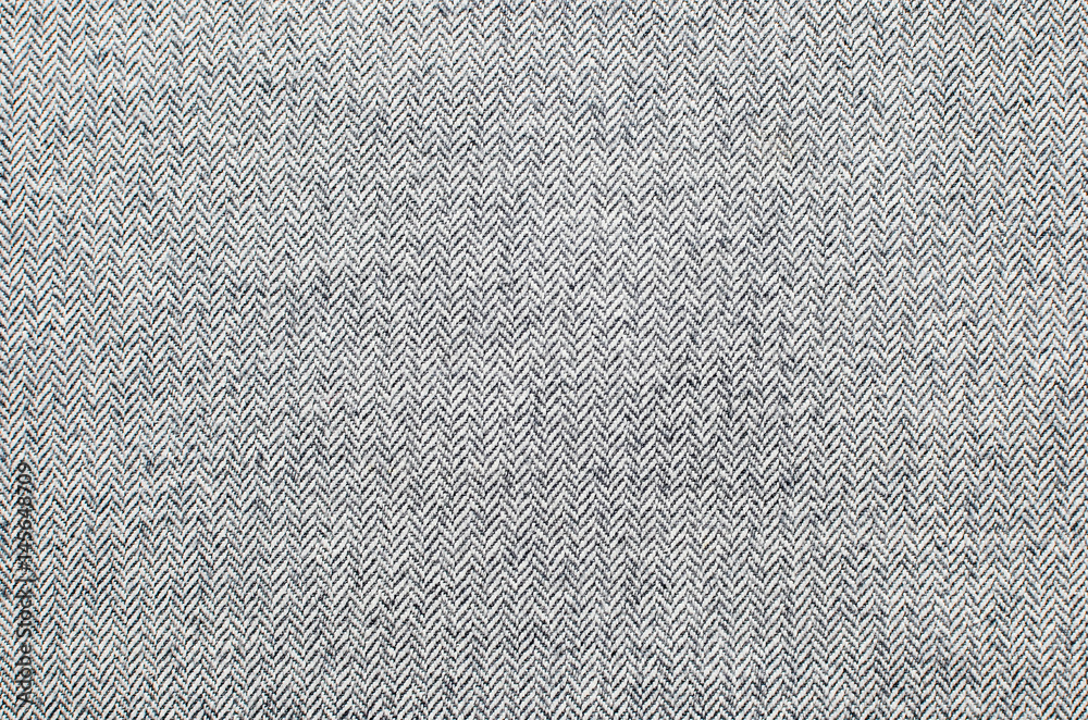 Light grey woolen or tweed fabric for grunge background - obrazy, fototapety, plakaty 