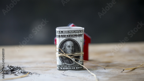 Fototapeta kuchenna Burning Dollar