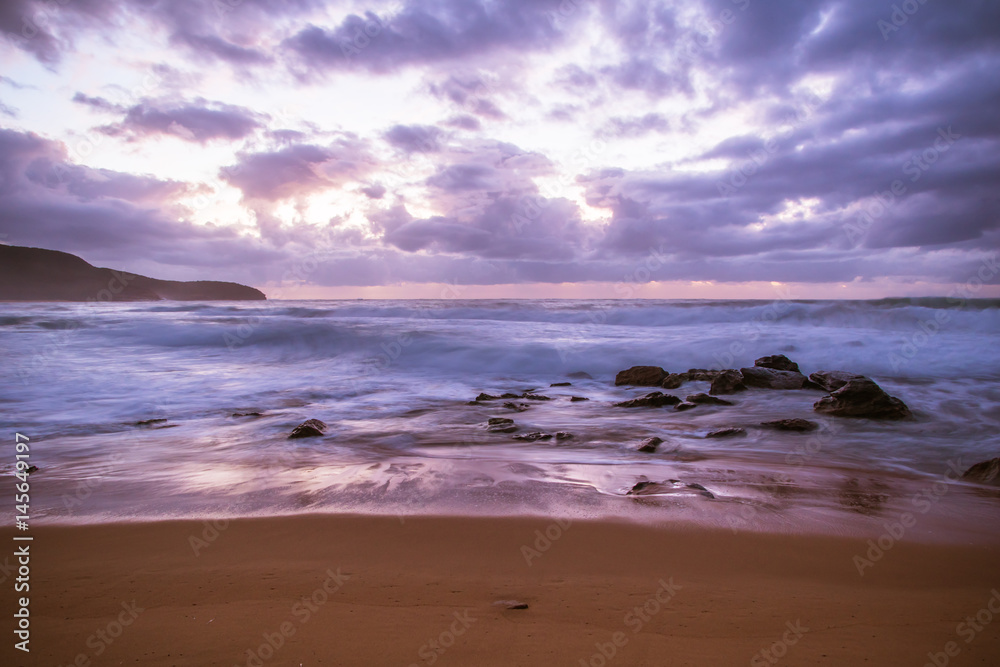 Daybreak Seascape in Purple
