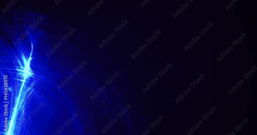 Blue Lines Curves Particles Moving In Abstract Design On Dark Background Blue Lines Curves Particles Moving In Abstract Design On Dark Background