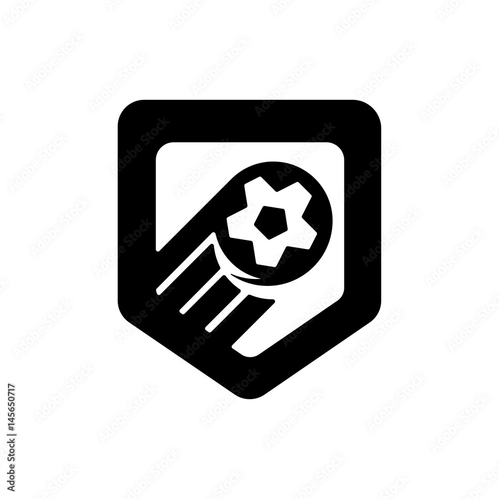 Football championship logo. Vector illustration of abstract soccer ball for your design Football championship logo. Vector illustration of abstract soccer ball for your design